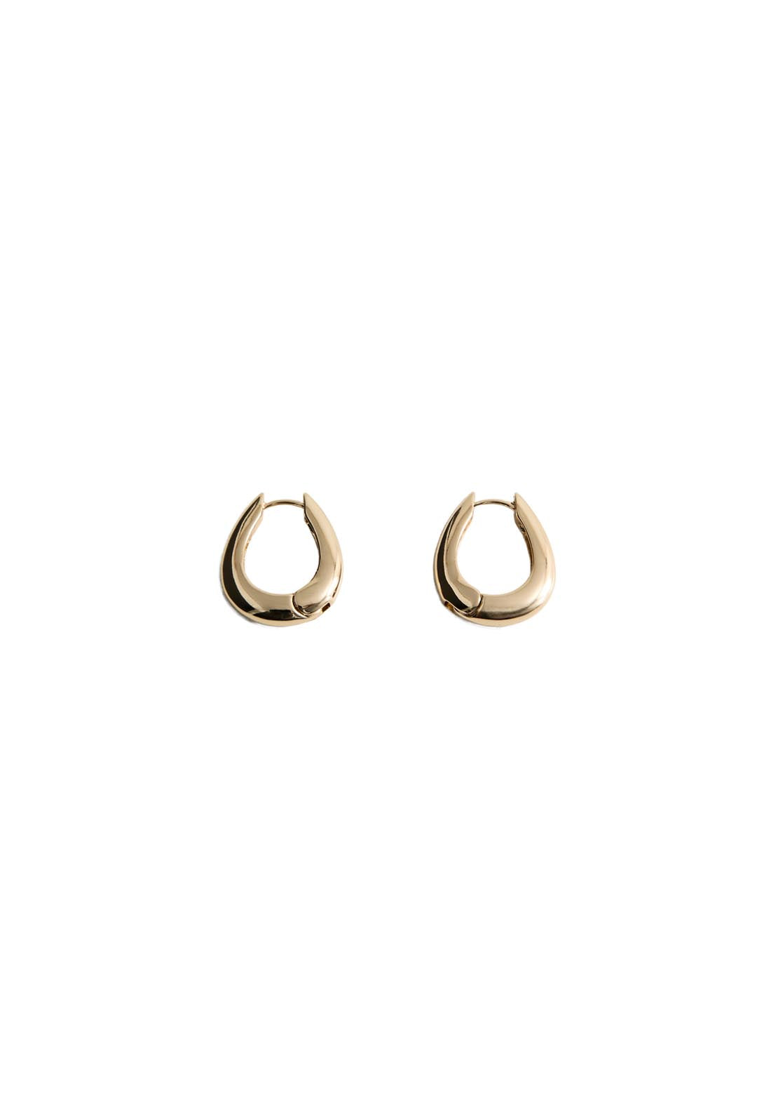 Mango Medium Volume Hoop Earrings - Gold 3 Shaws Department Stores