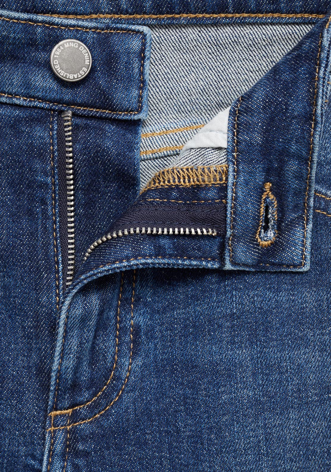 Mid Rise Skinny Jeans - Blue