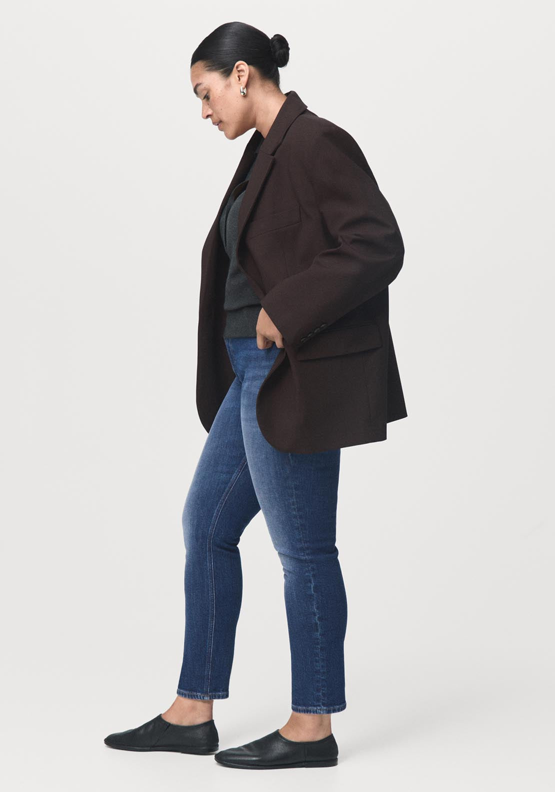 Mid Rise Skinny Jeans - Blue