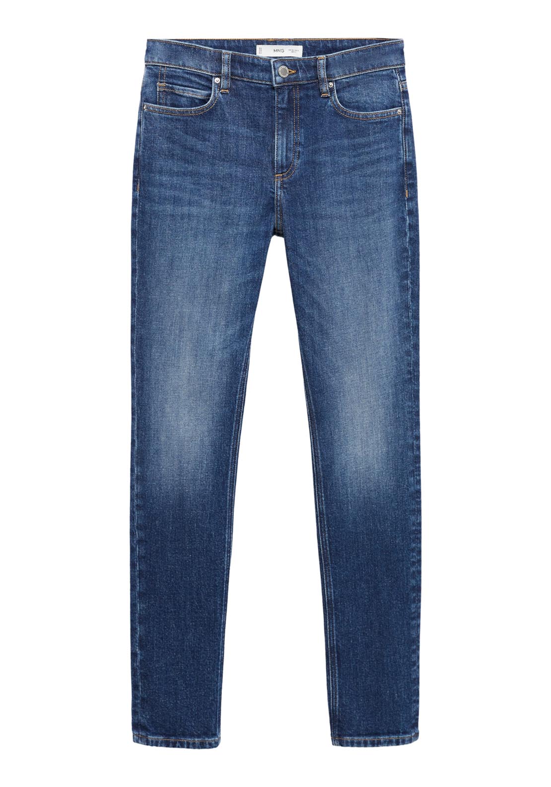 Mid Rise Skinny Jeans - Blue