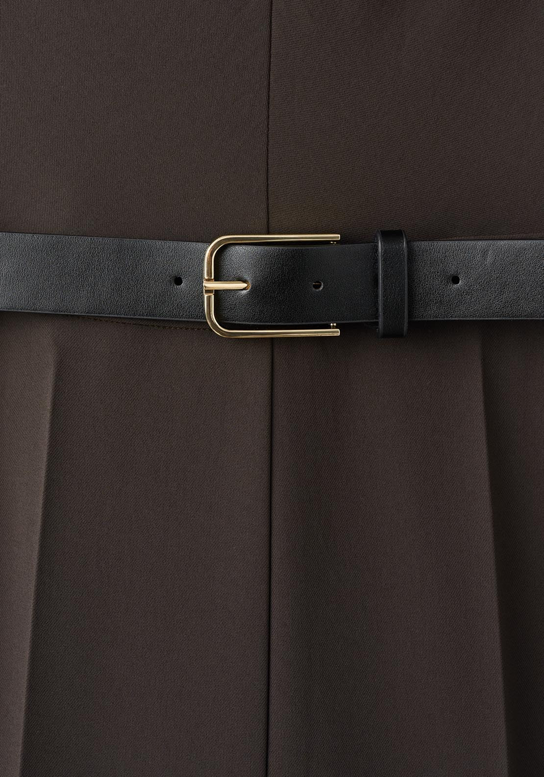 Belted Jumpsuit - Brown