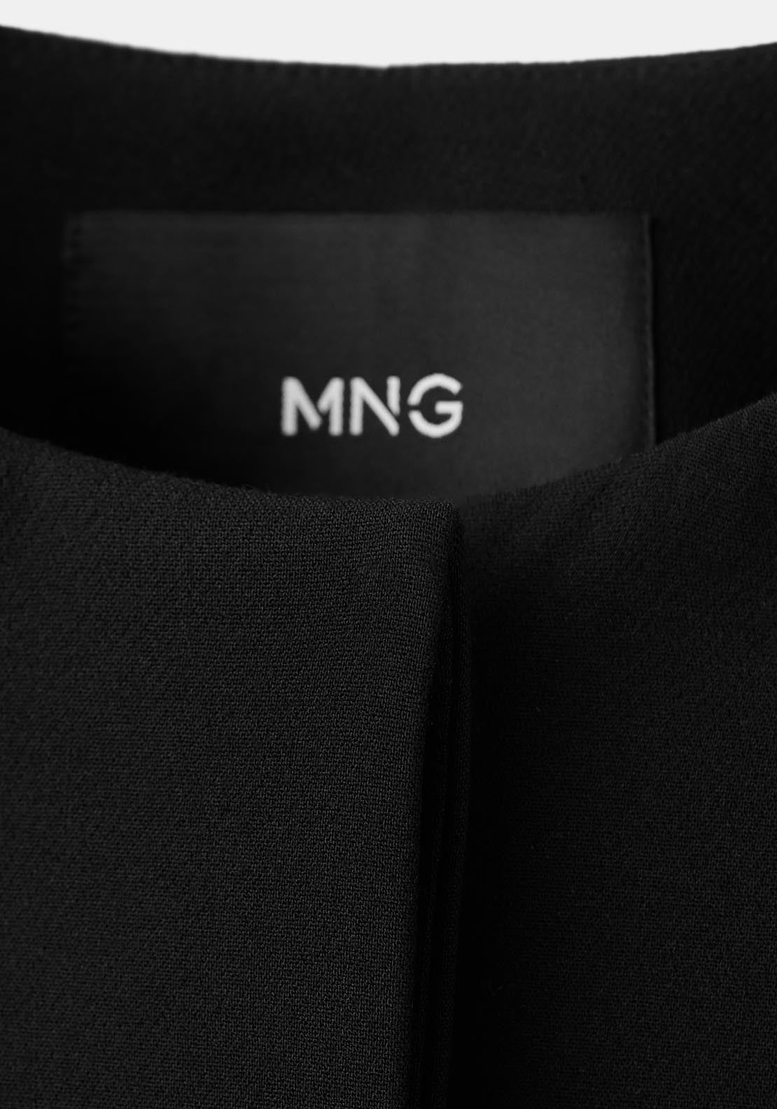 Crop Suit Blazer - Black