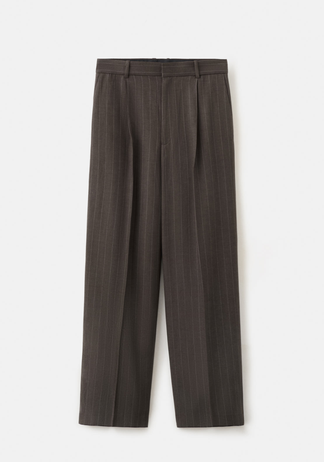 Lyocell Suit Trousers - Brown