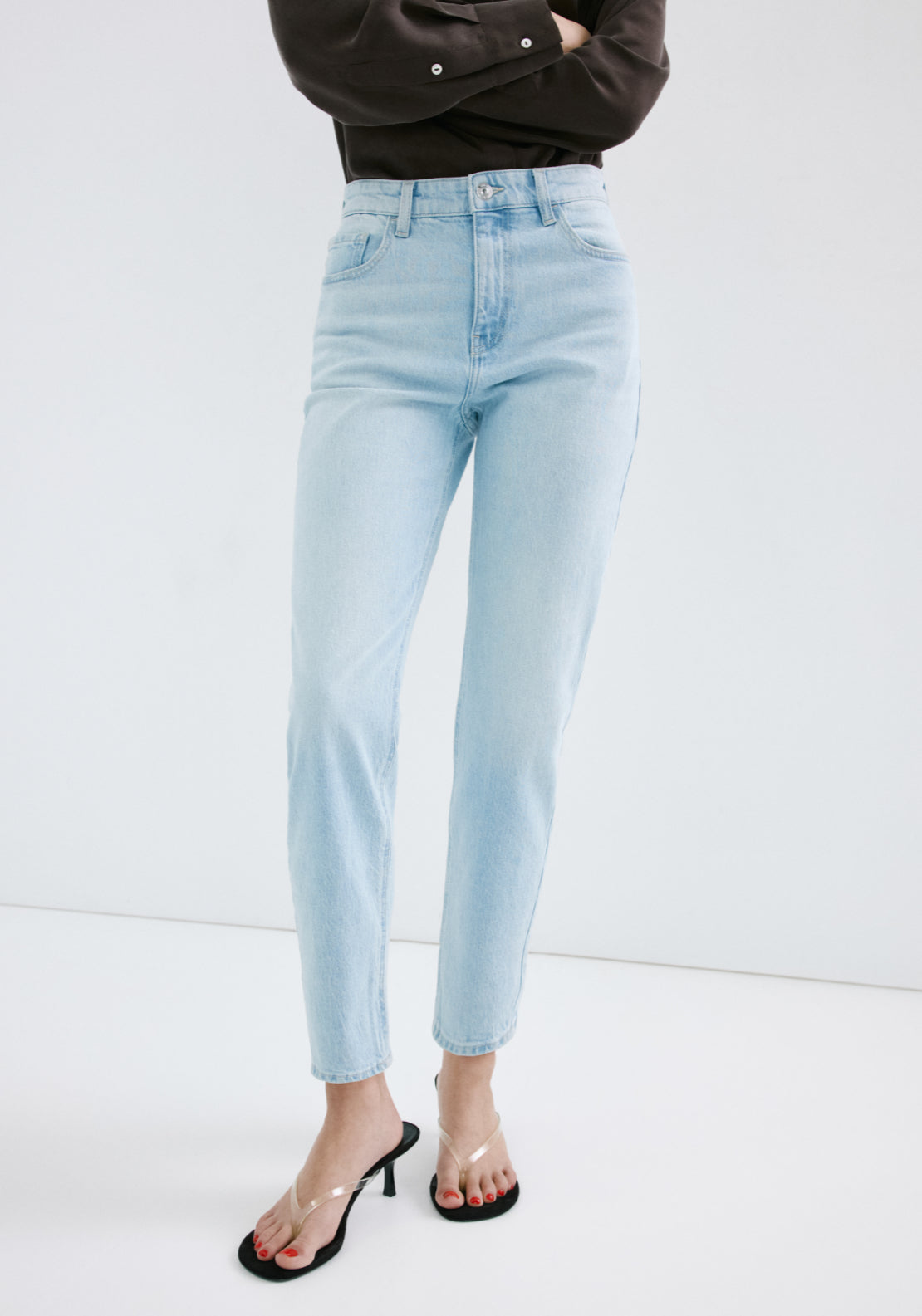 Newmom Comfort High Rise Jeans - Denim Blue