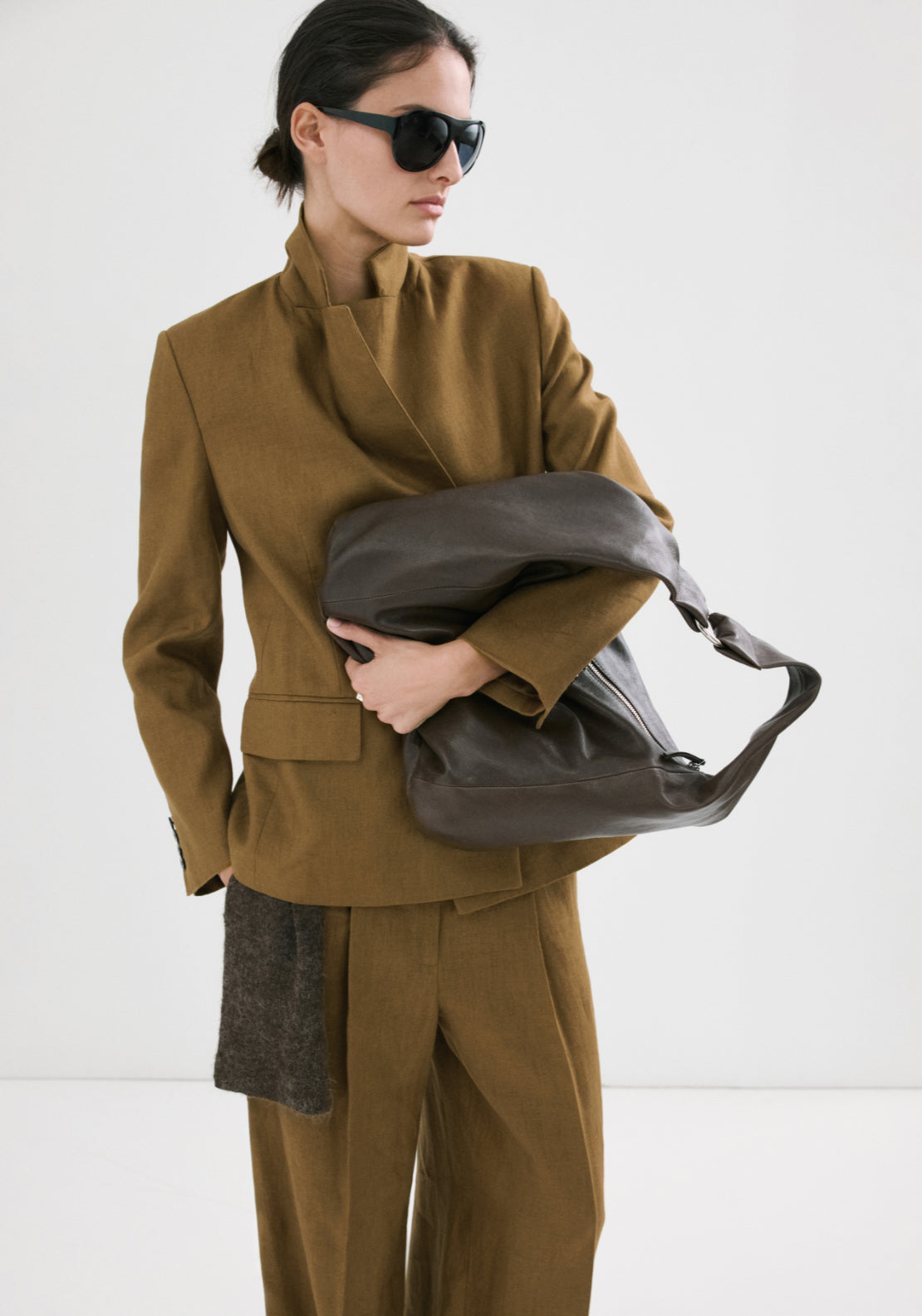 Linen Suit Jacket - Green