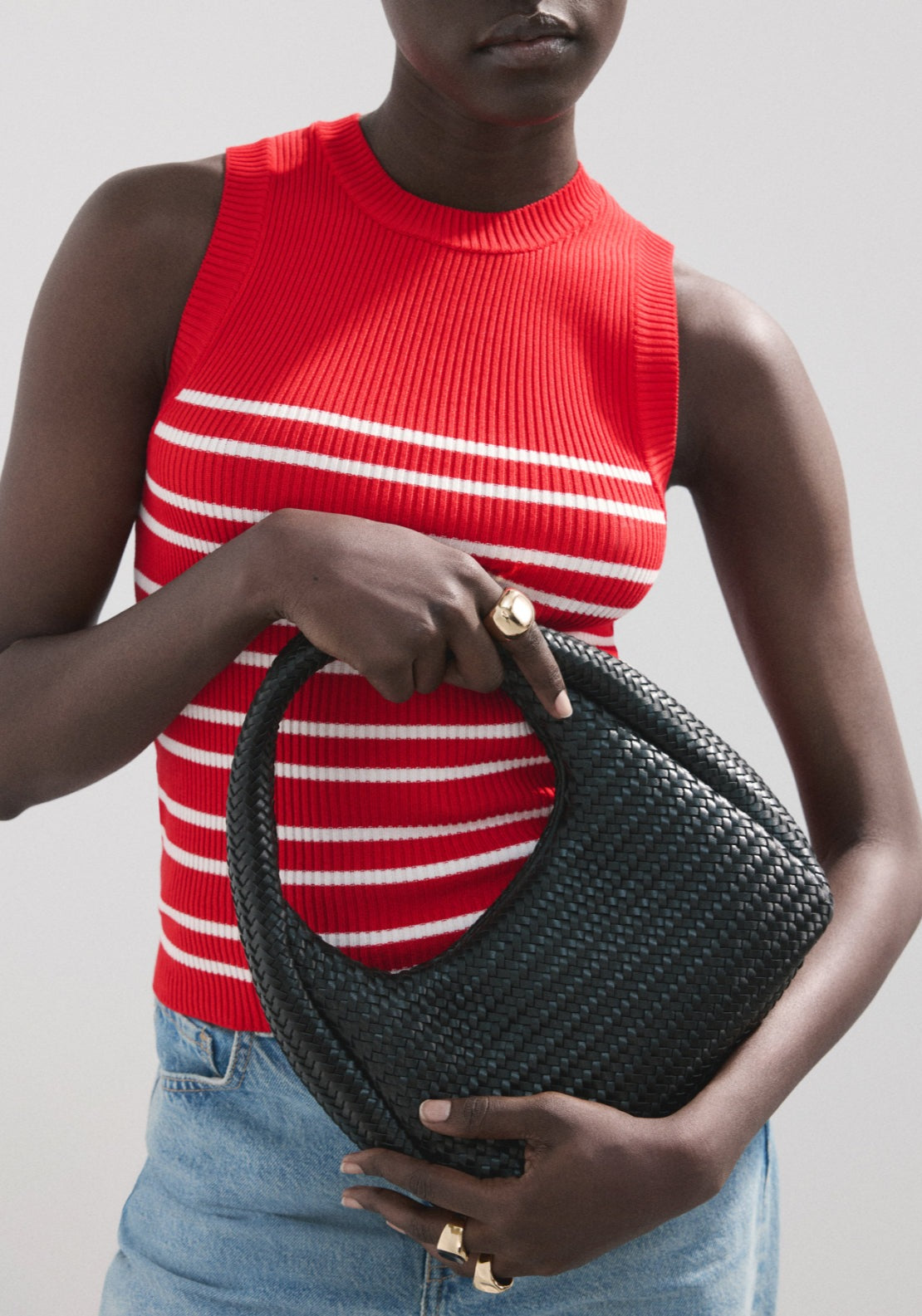 Striped Knit Top - Red