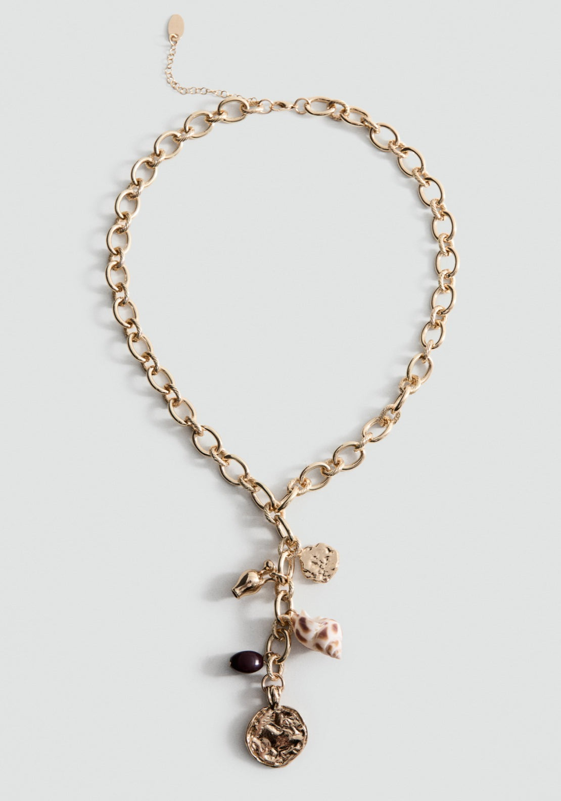 Beads Pendant Necklace - Gold