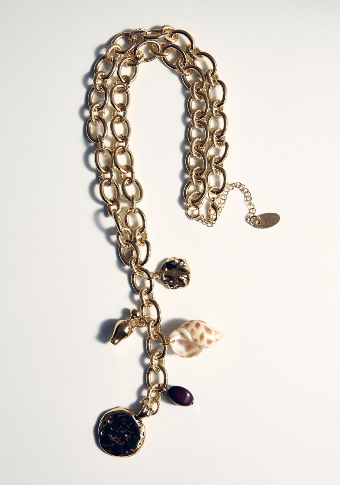 Beads Pendant Necklace - Gold