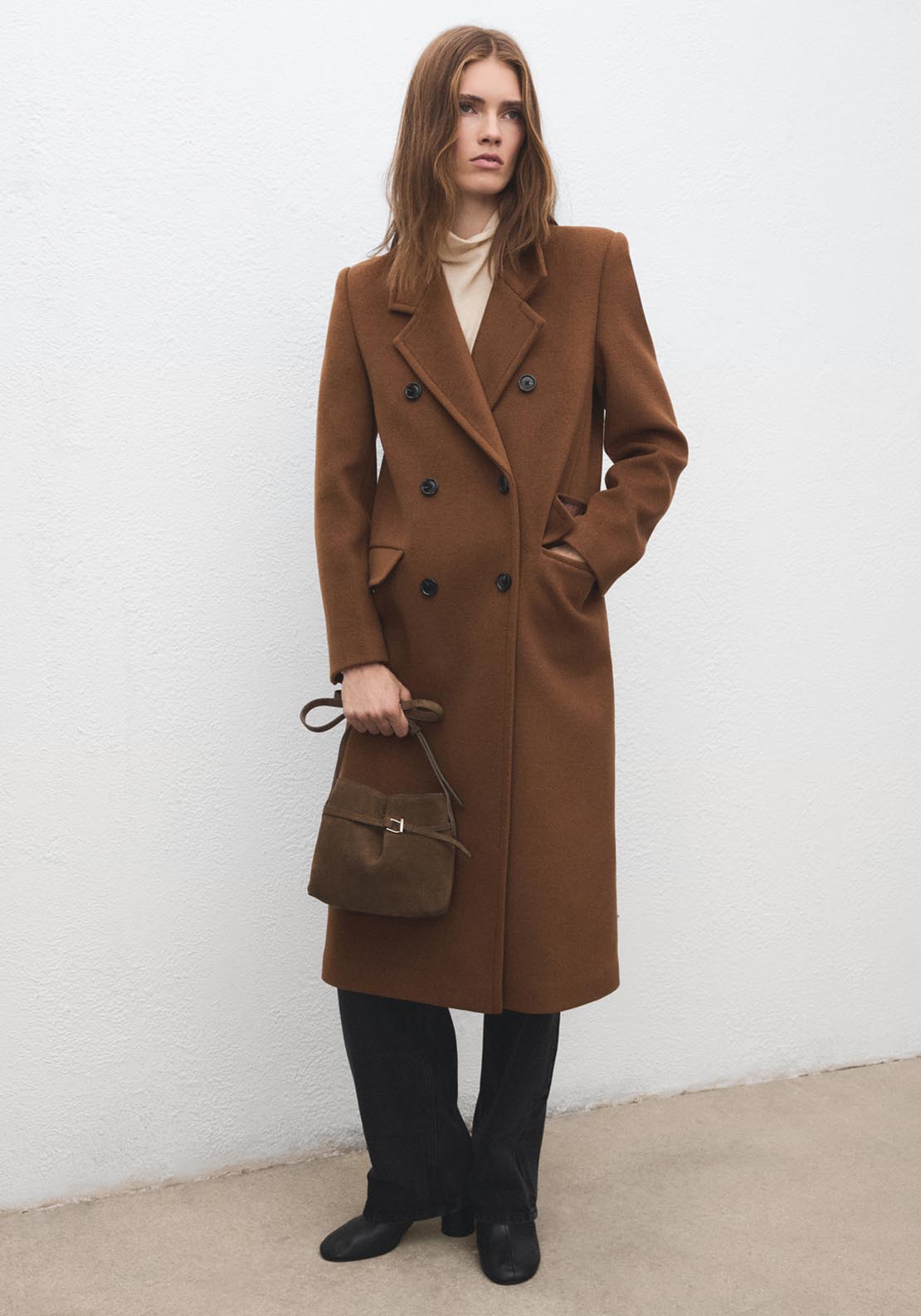 Mango Suede Crossbody Bag - Brown 7 Shaws Department Stores