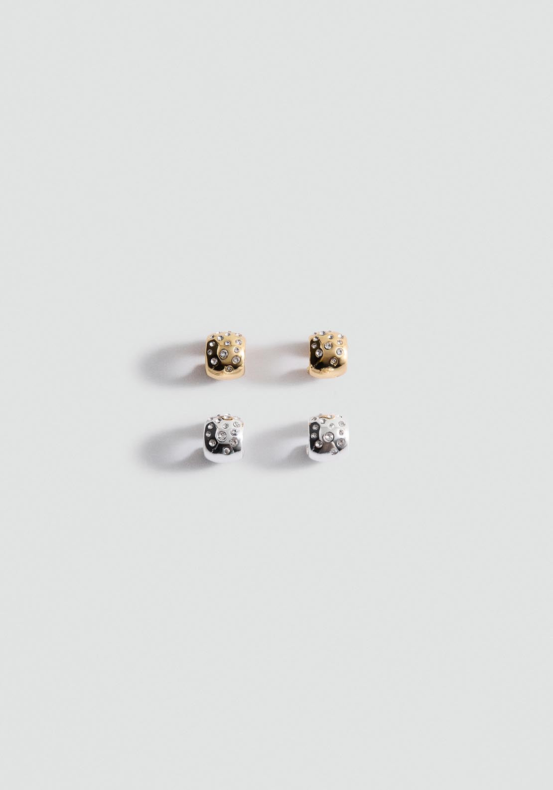 Combined Earring Set - Gold