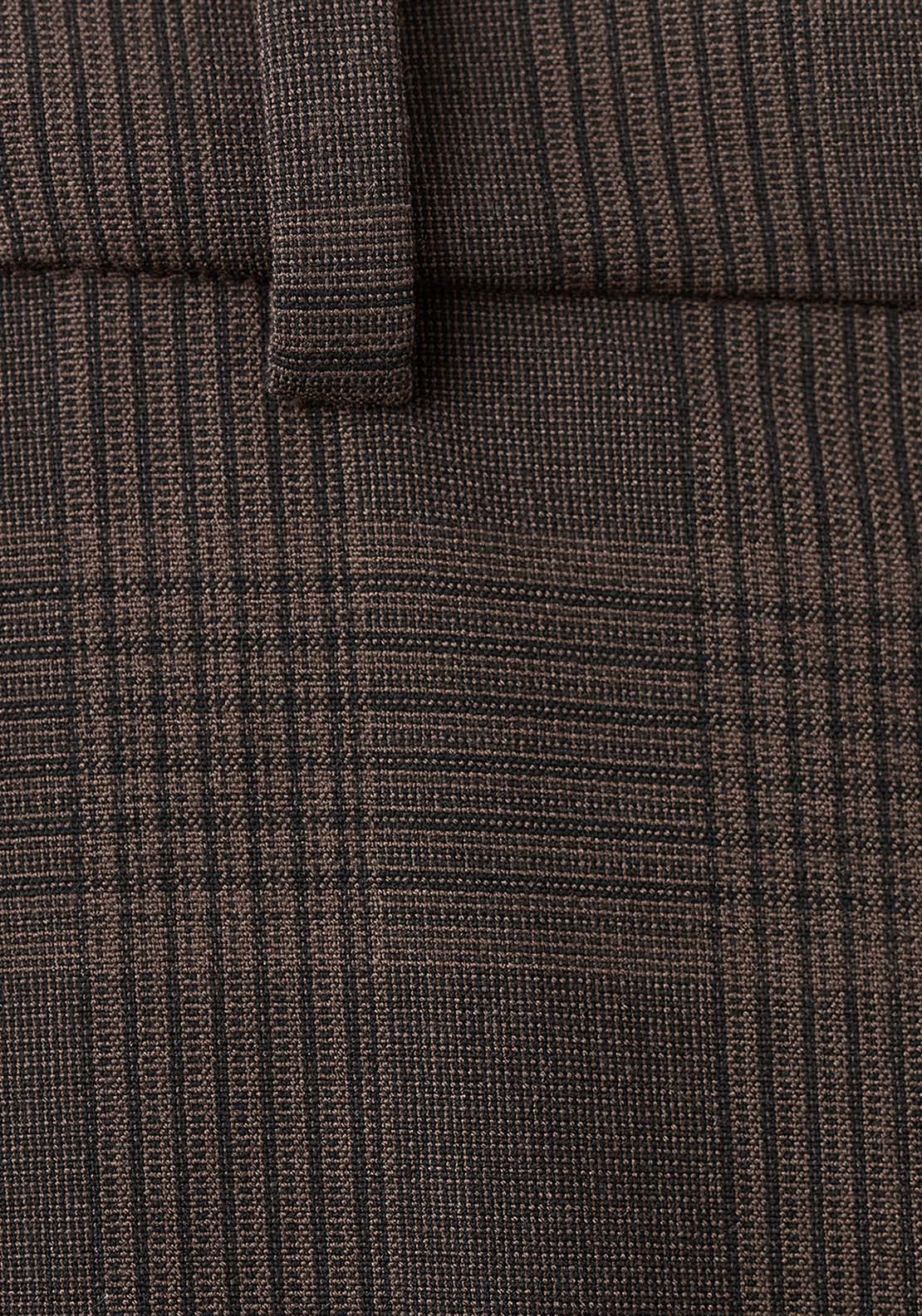 Check Suit Trousers - Brown