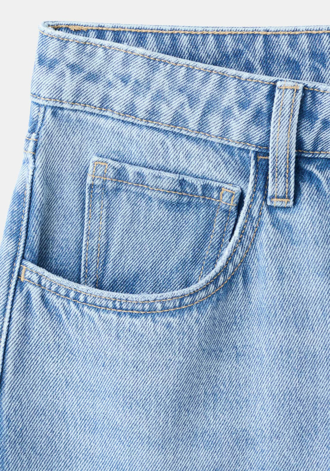 High-Waisted Barrel Jeans - Blue