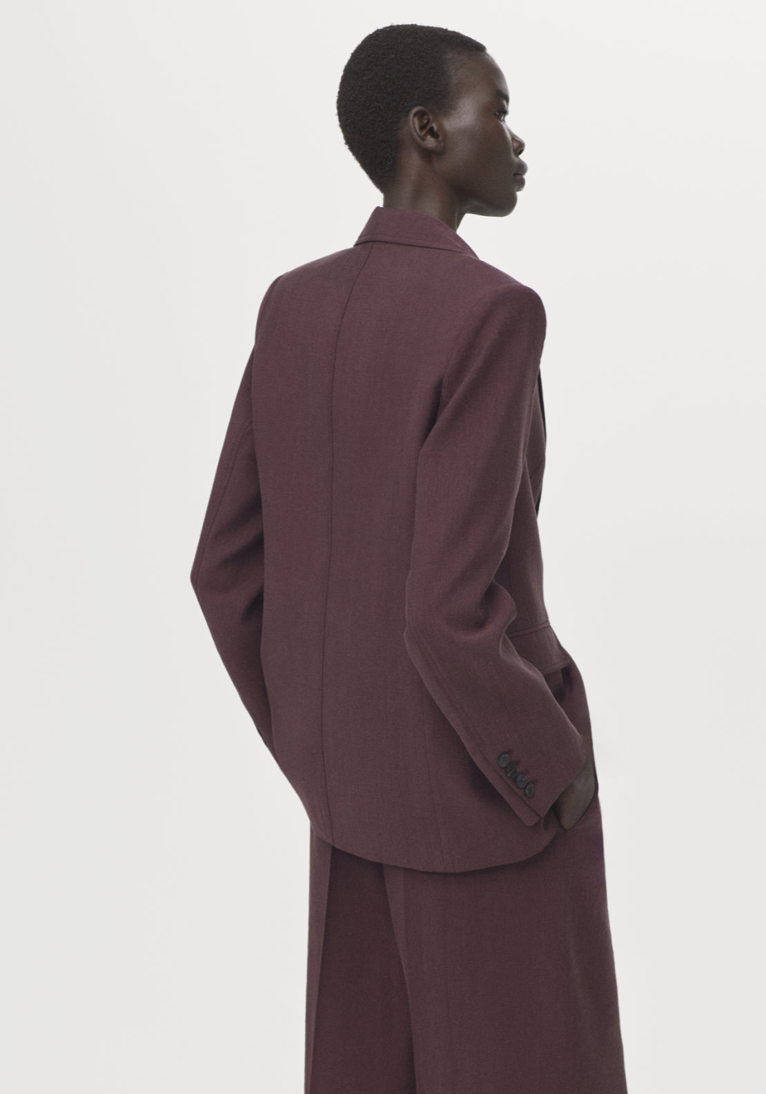 Lyocell Suit Blazer - Purple