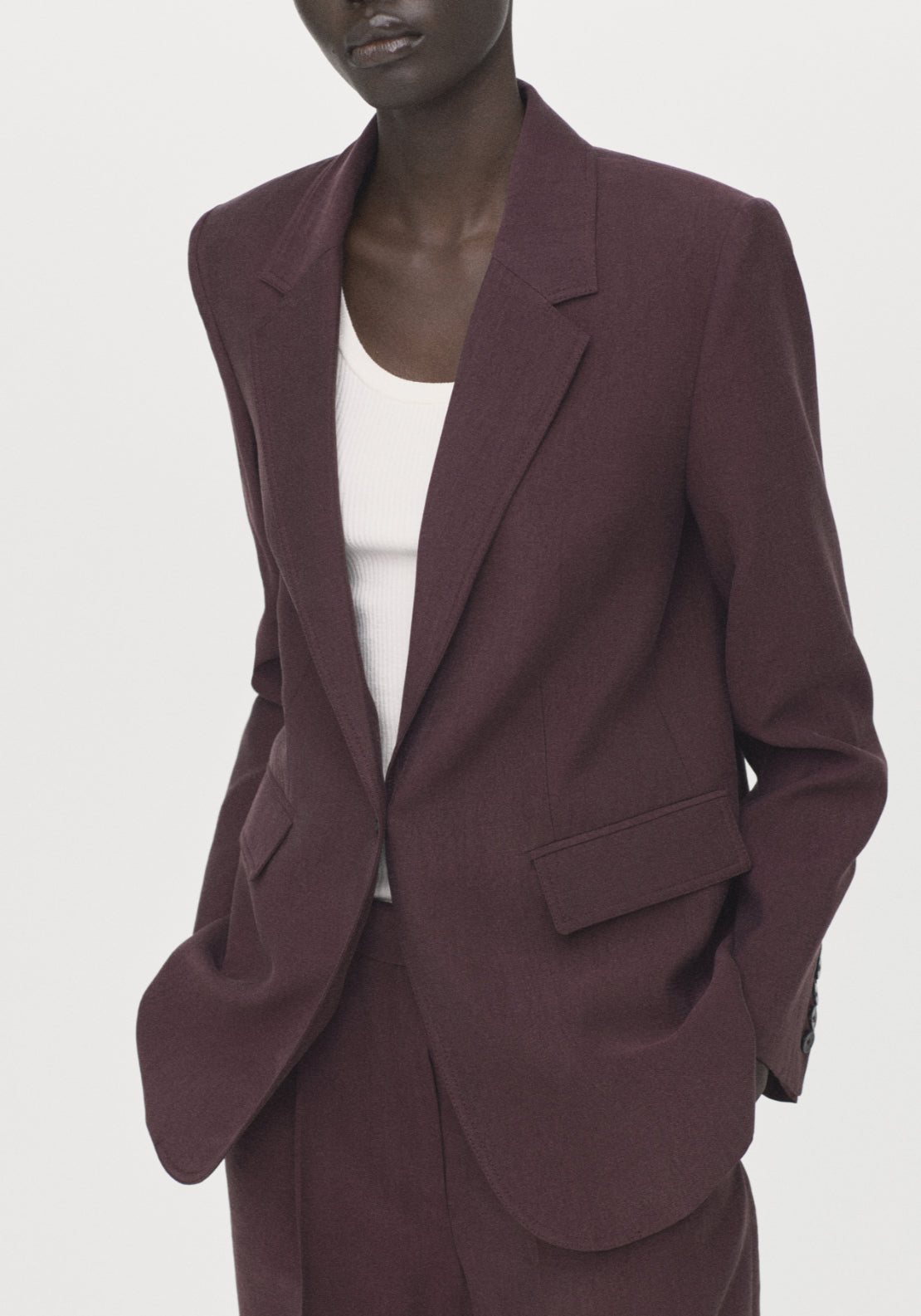 Lyocell Suit Blazer - Purple