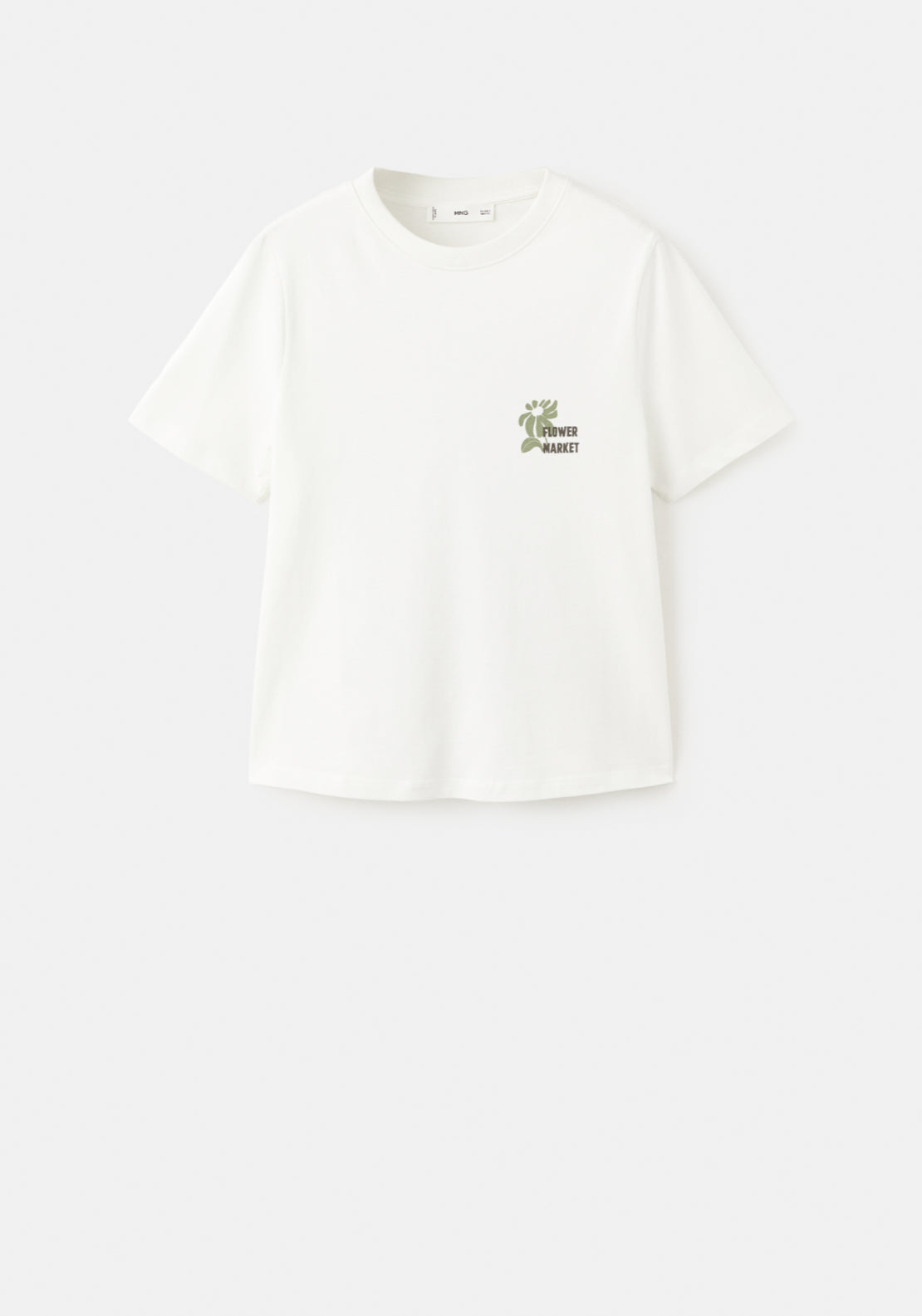 Printed Cotton Blend T-Shirt - Green