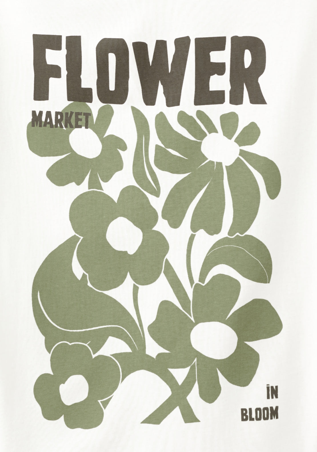 Printed Cotton Blend T-Shirt - Green