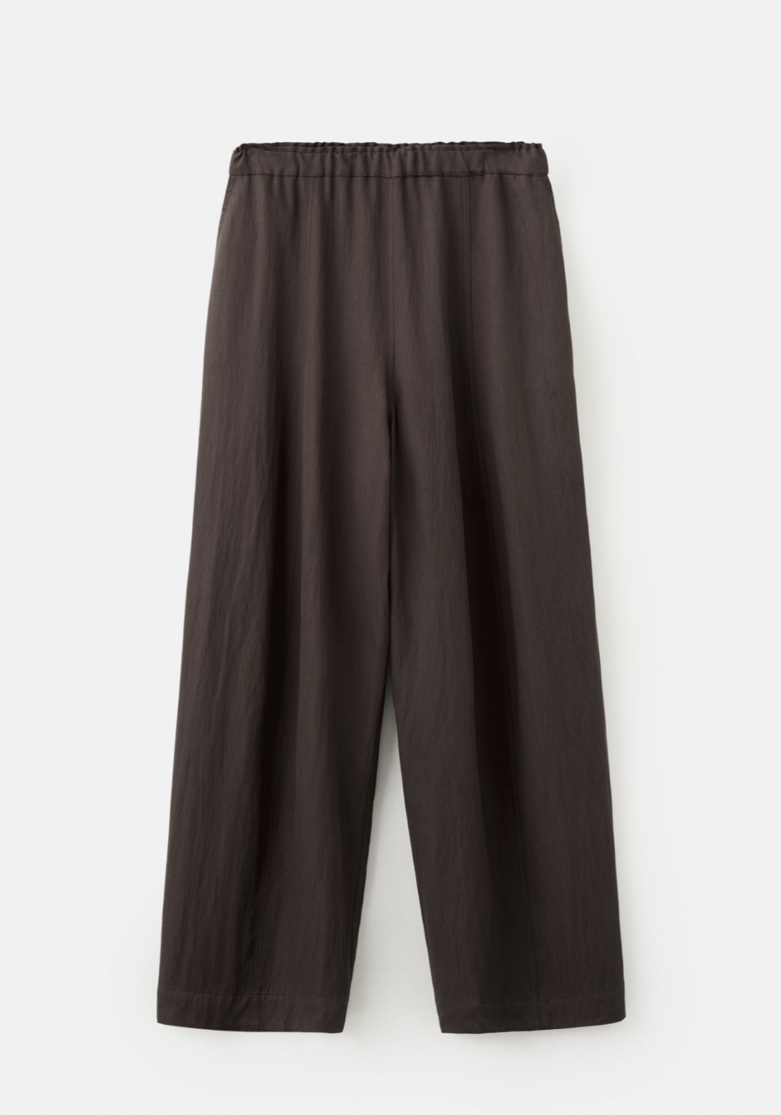 Mid Rise Lyocell Trousers - Purple