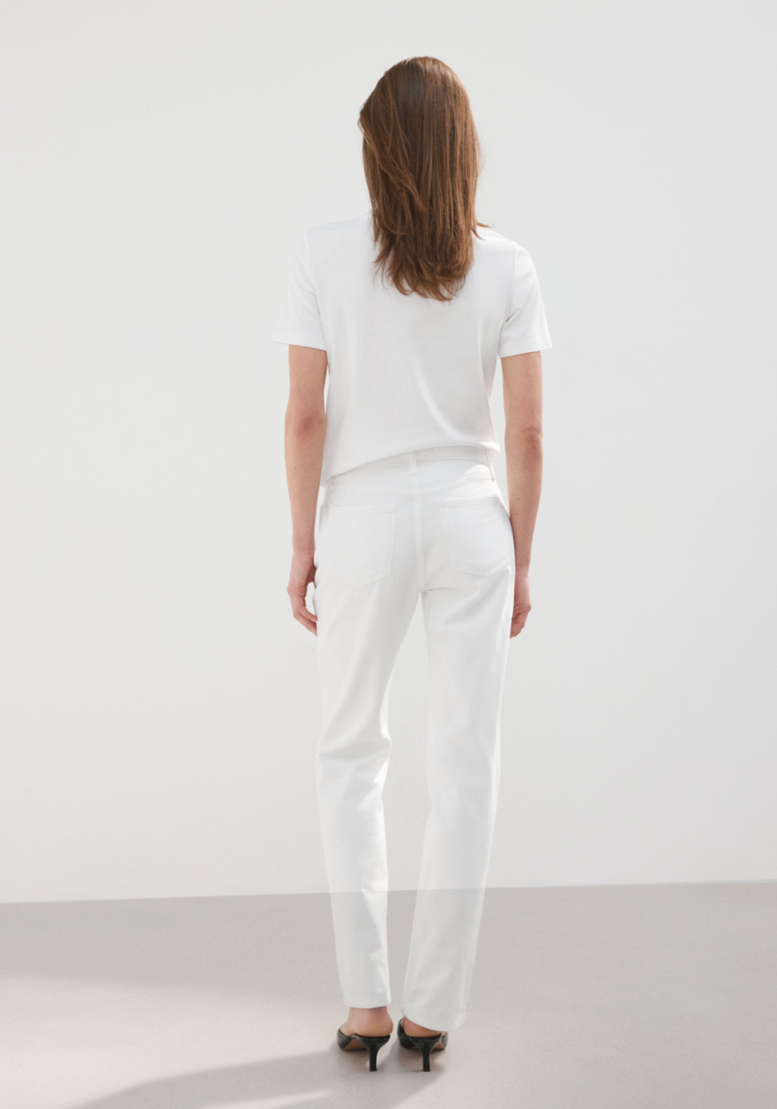 Matilda High Rise Straight Jeans - White