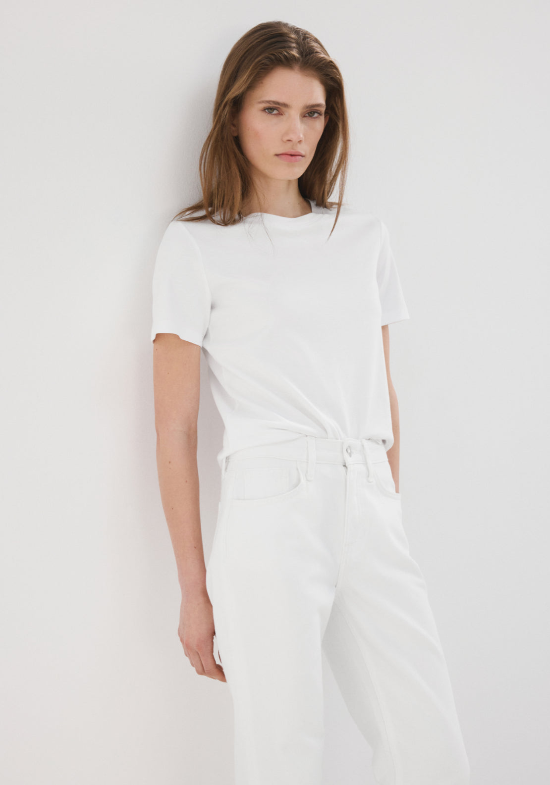 Matilda High Rise Straight Jeans - White