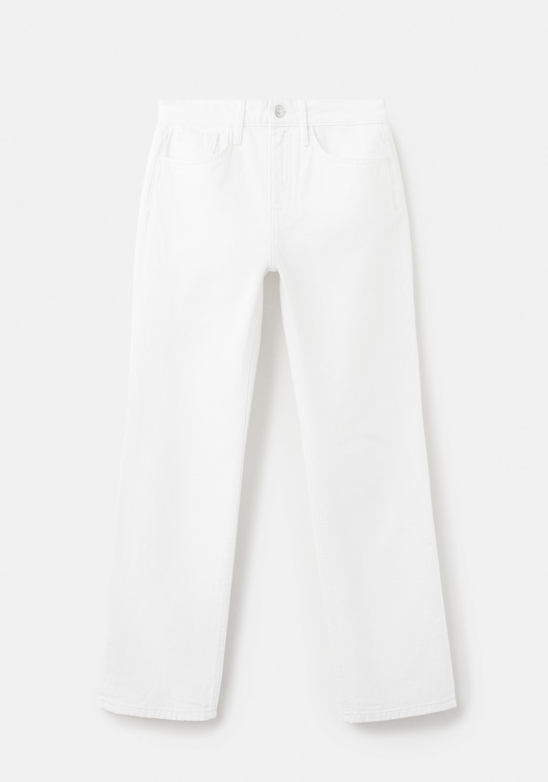 Matilda High Rise Straight Jeans - White