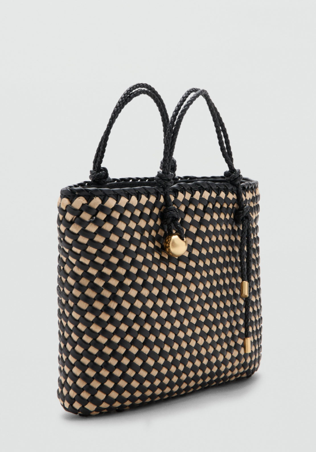 Natural Fibre Tote Bag - Black