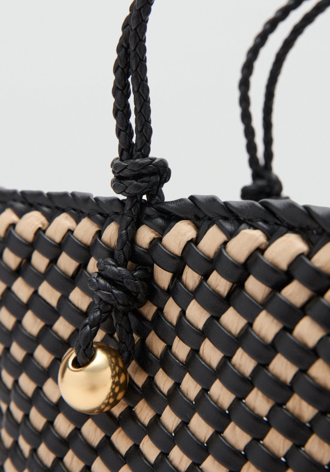 Natural Fibre Tote Bag - Black