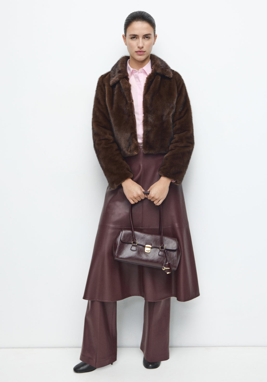 Slim-Fit Poplin Shirt - Pink