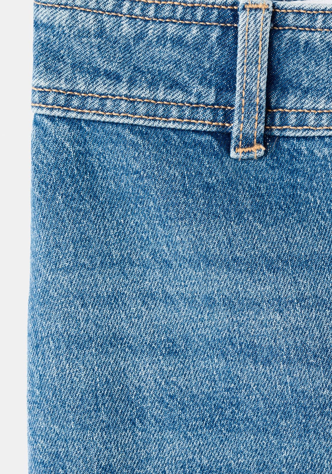 Mango Catherin High Rise Culotte Jeans - Open Blue 9 Shaws Department Stores