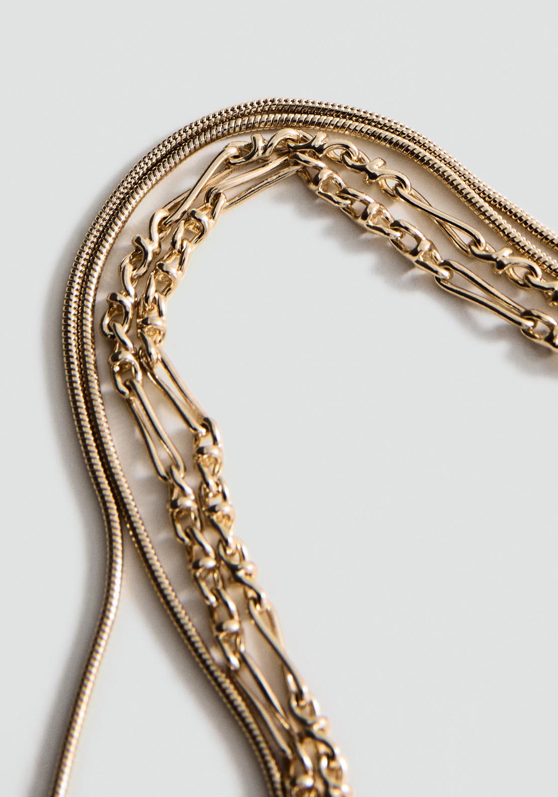 Mixed Double Necklace - Gold