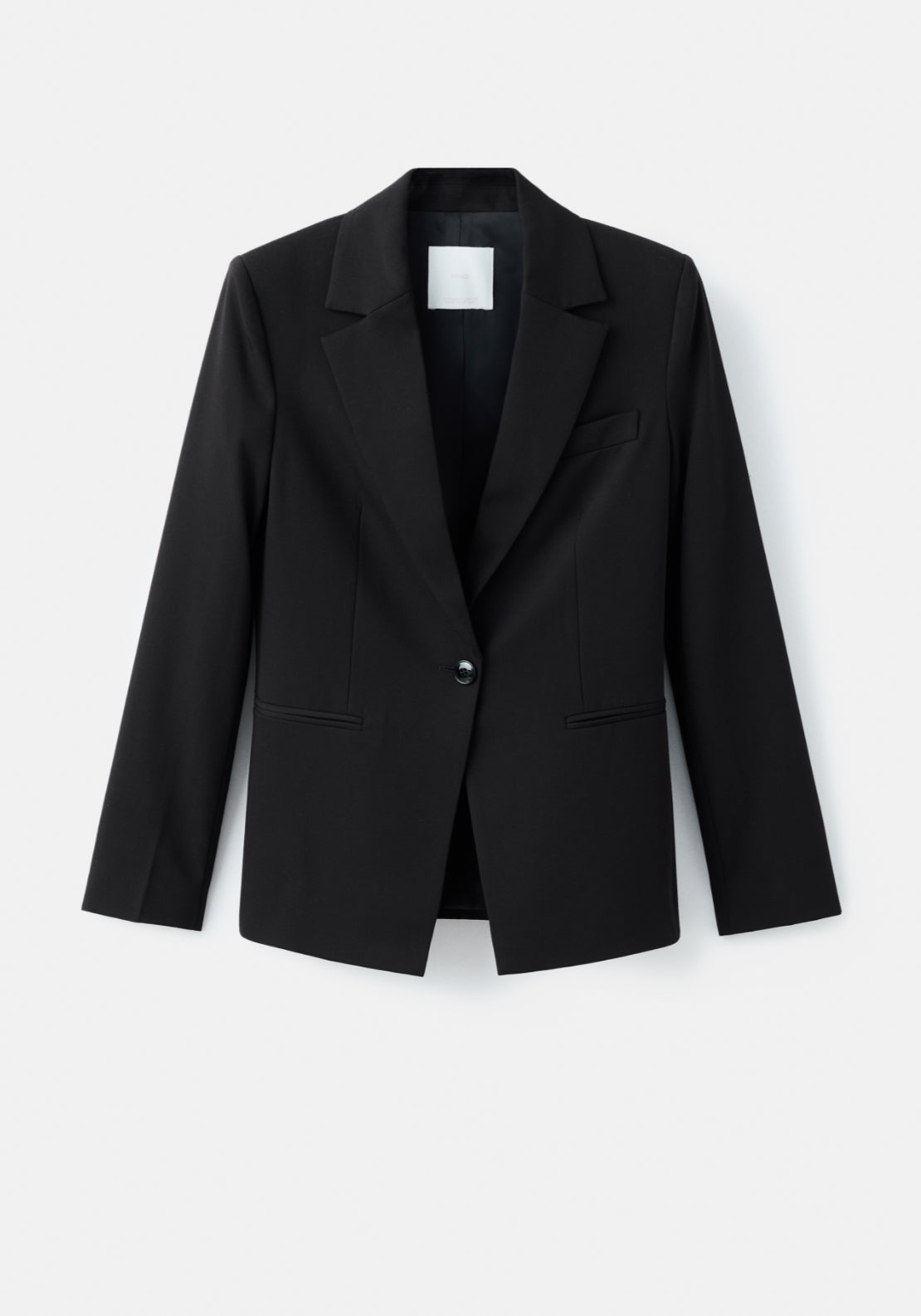 Fitted Suit Blazer - Black