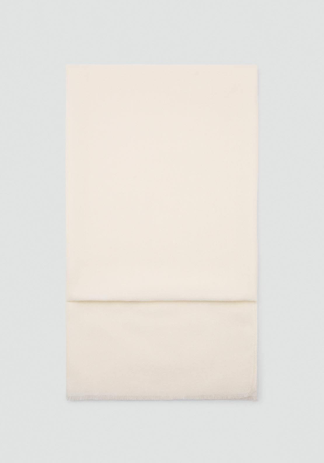 Frayed Edge Scarf - Beige