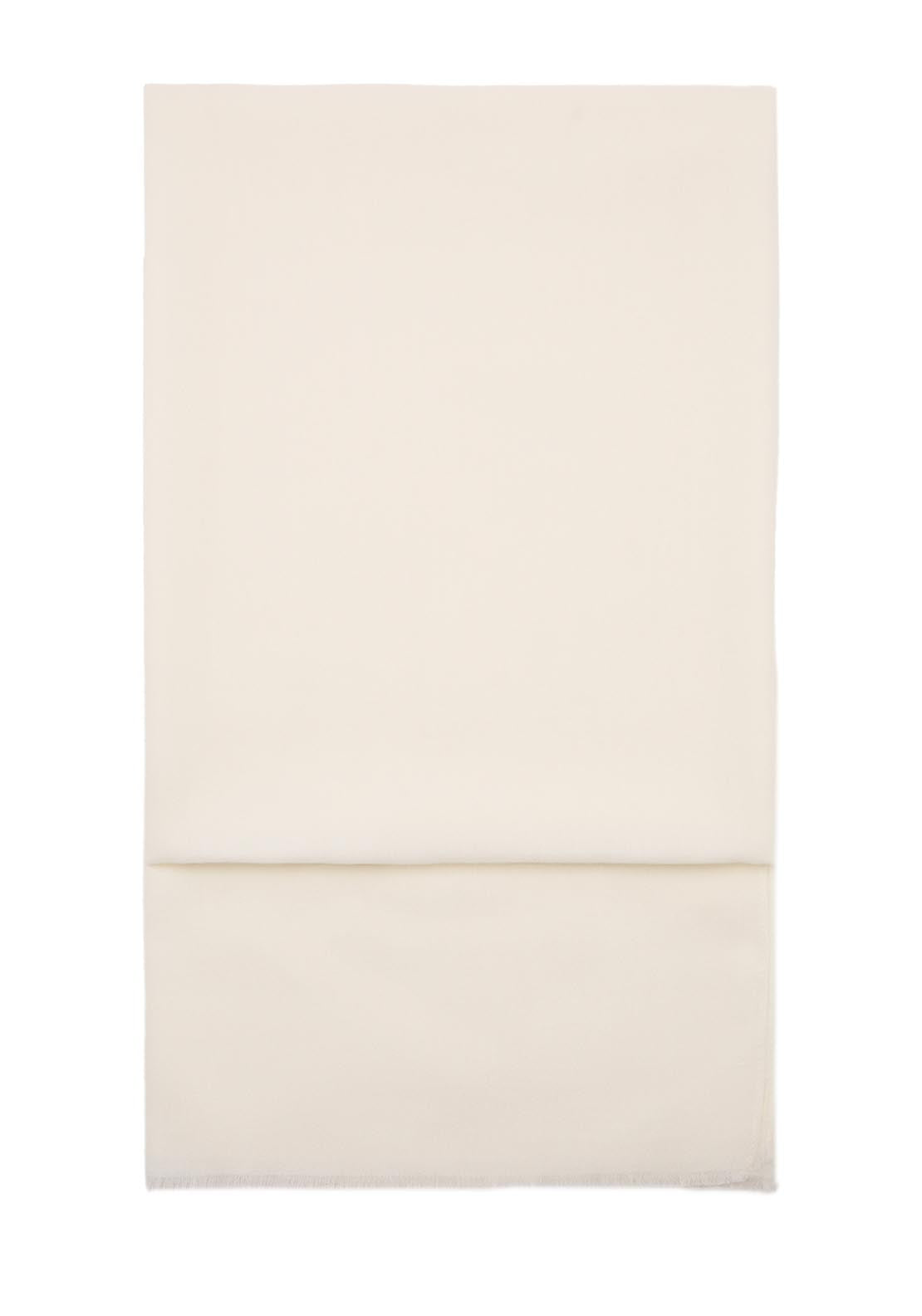 Frayed Edge Scarf - Beige