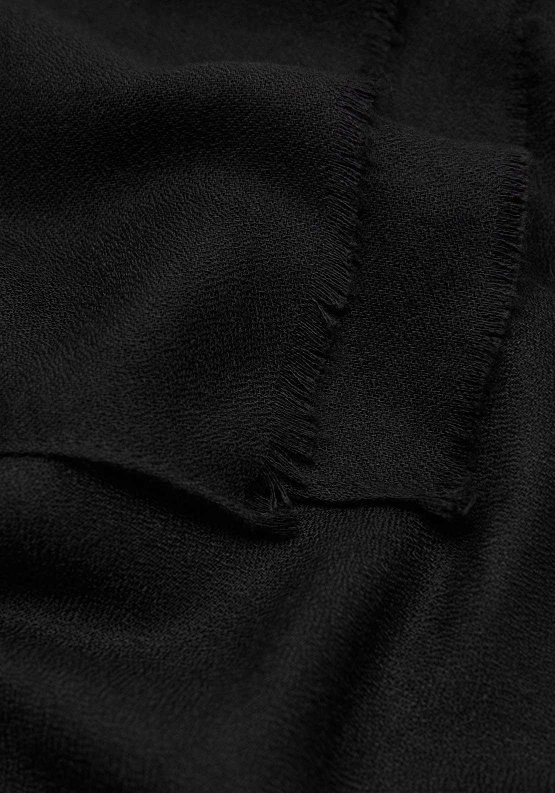 Frayed Edge Scarf - Black
