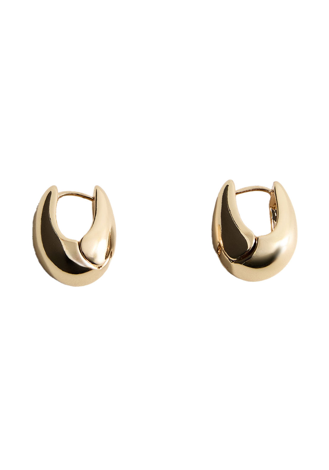 Mango Hoop Volume Earrings - Gold 4 Shaws Department Stores