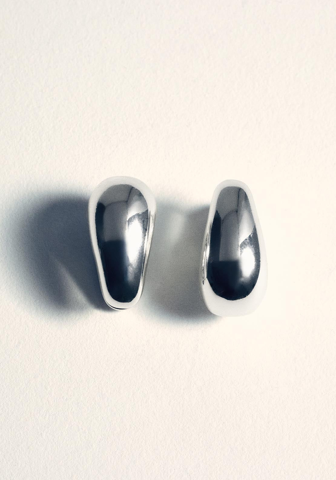 Volume Hoop Earrings - Silver
