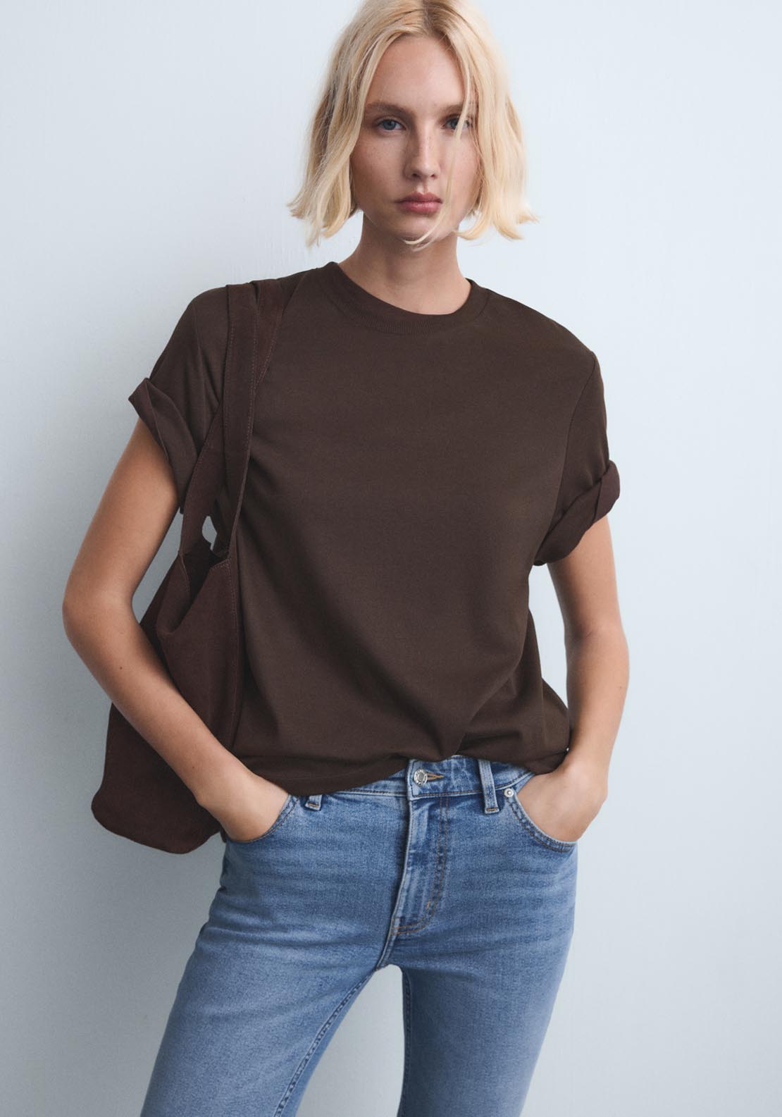 Mango Sienna Cropped Flared Jeans - Blue 3 Shaws Department Stores