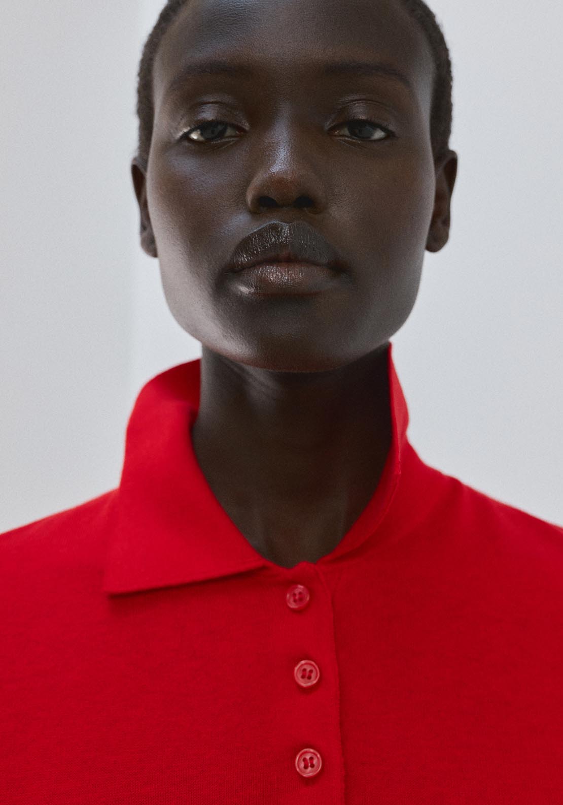 Mango Polo Neck Sweater - Bright Red 4 Shaws Department Stores
