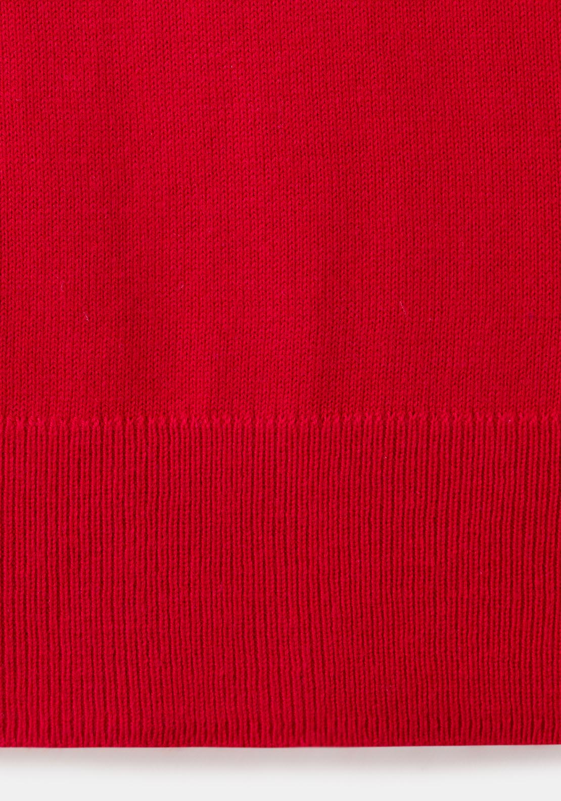 Mango Polo Neck Sweater - Bright Red 7 Shaws Department Stores