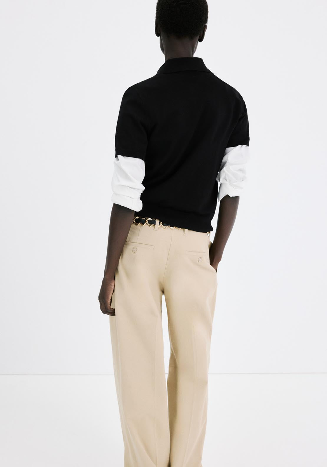 Polo Neck Sweater - Black