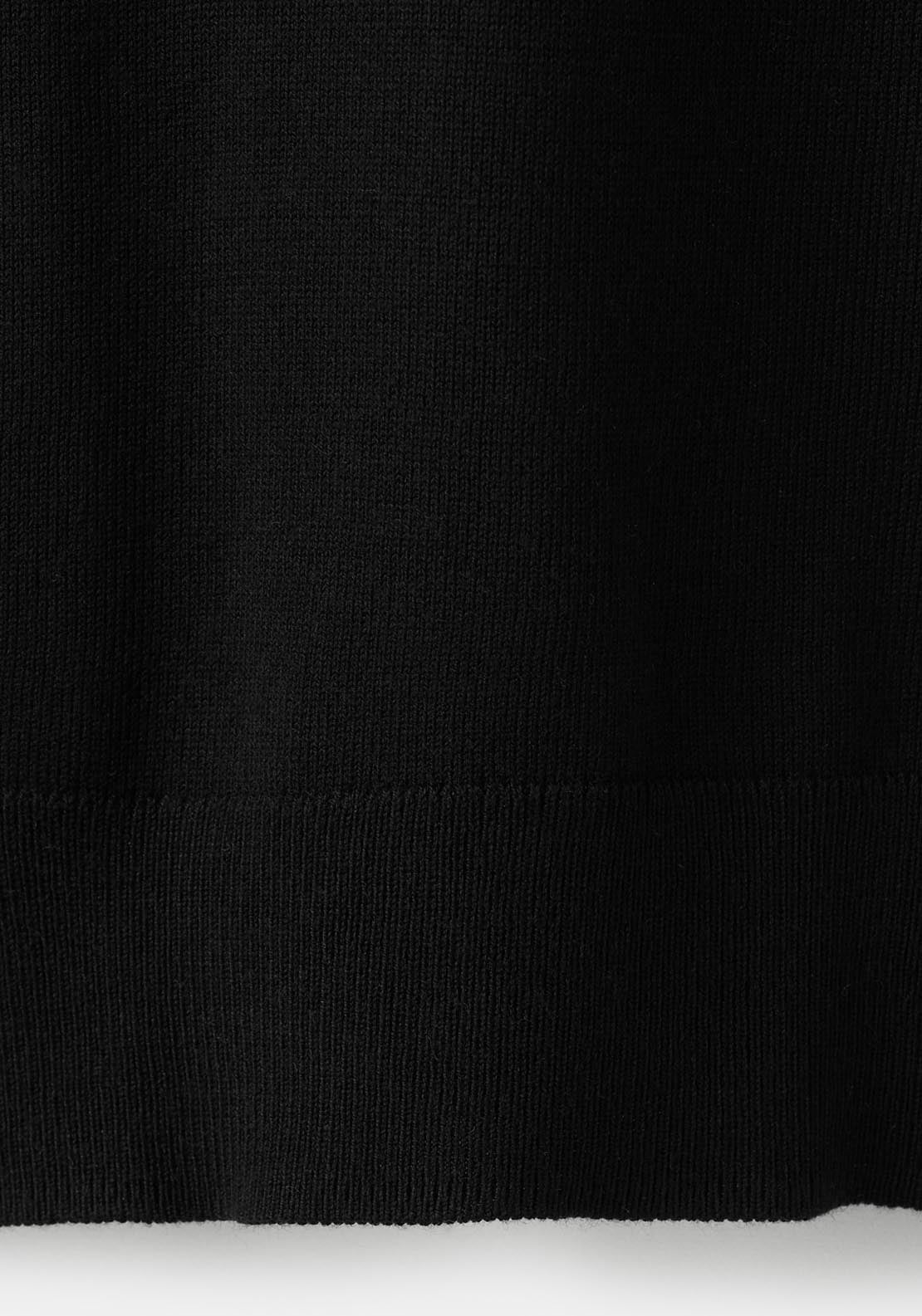 Polo Neck Sweater - Black