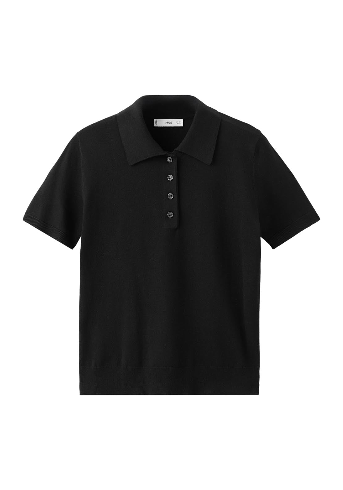 Polo Neck Sweater - Black
