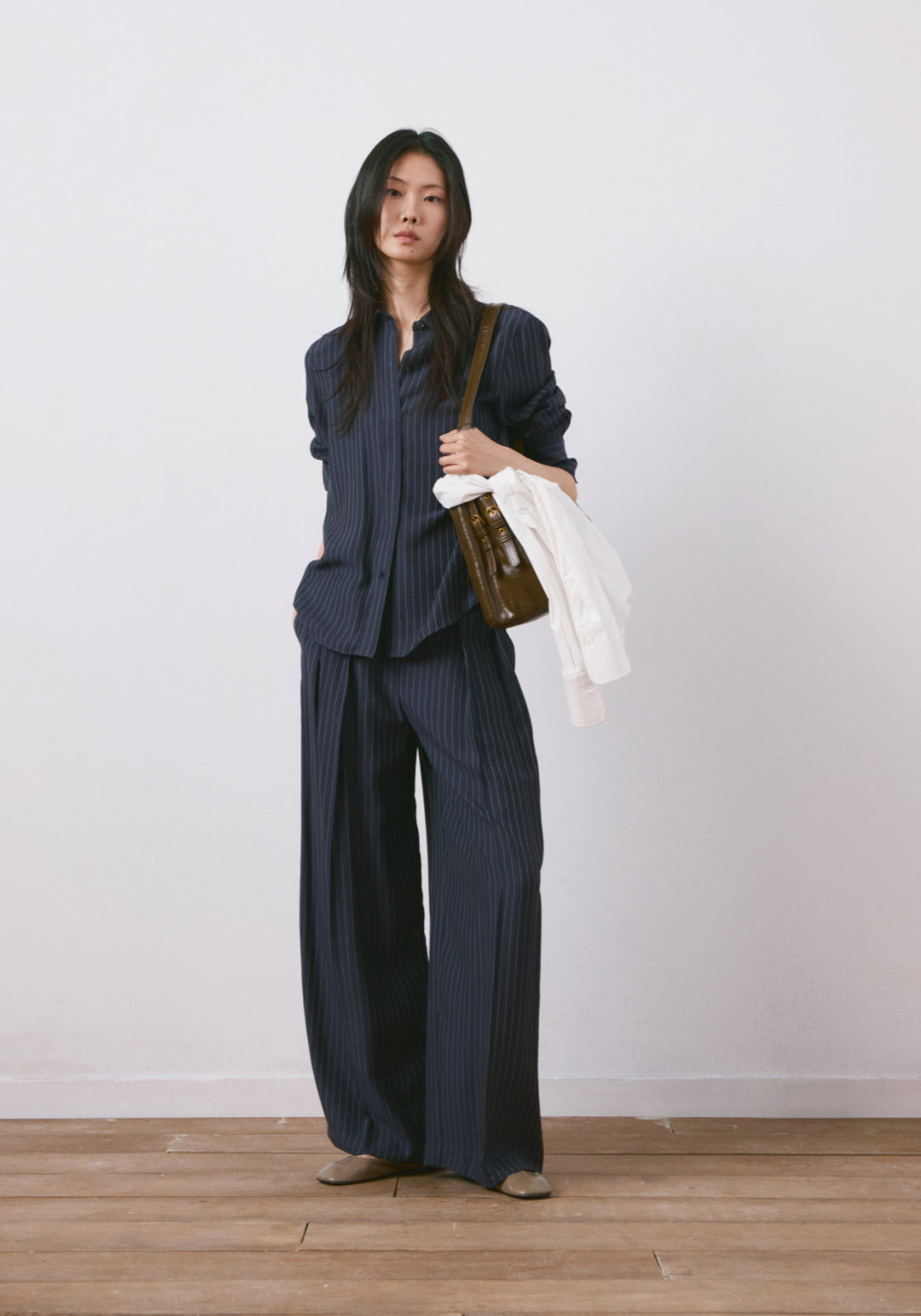 Pinstripe Shirt - Blue