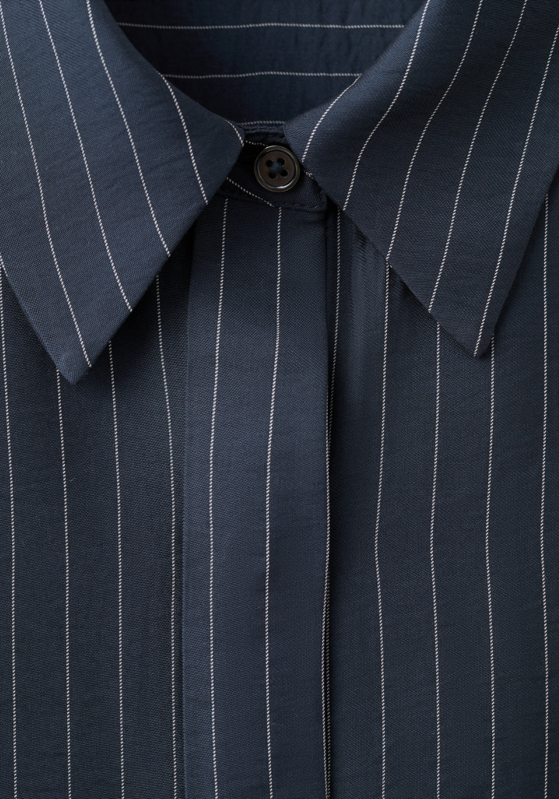 Pinstripe Shirt - Blue