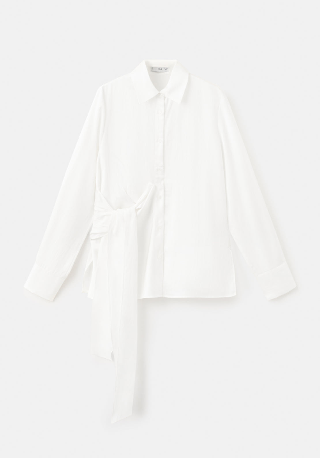 Side Knot Blouse - Cream