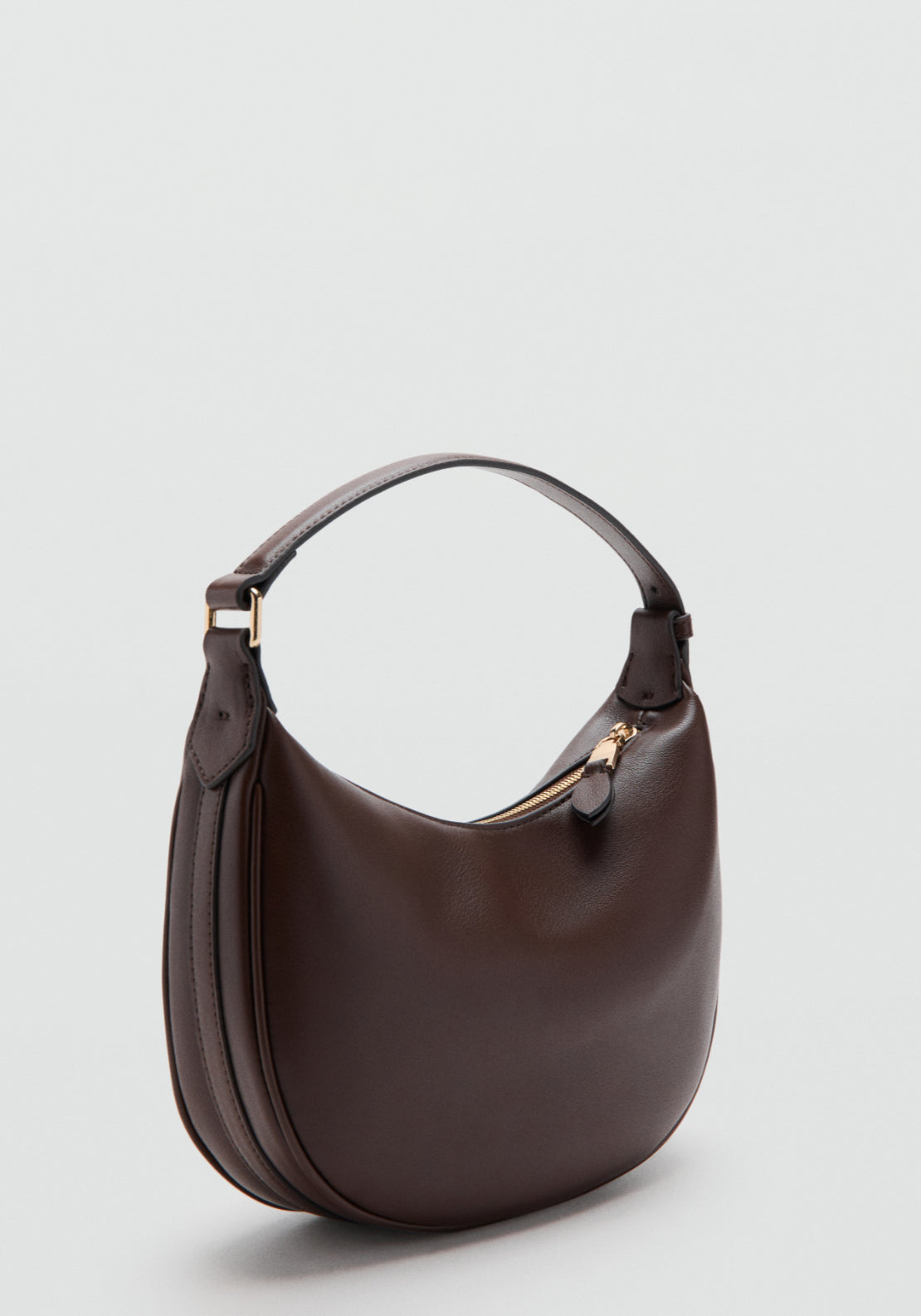 Oval Hand Bag - Brown