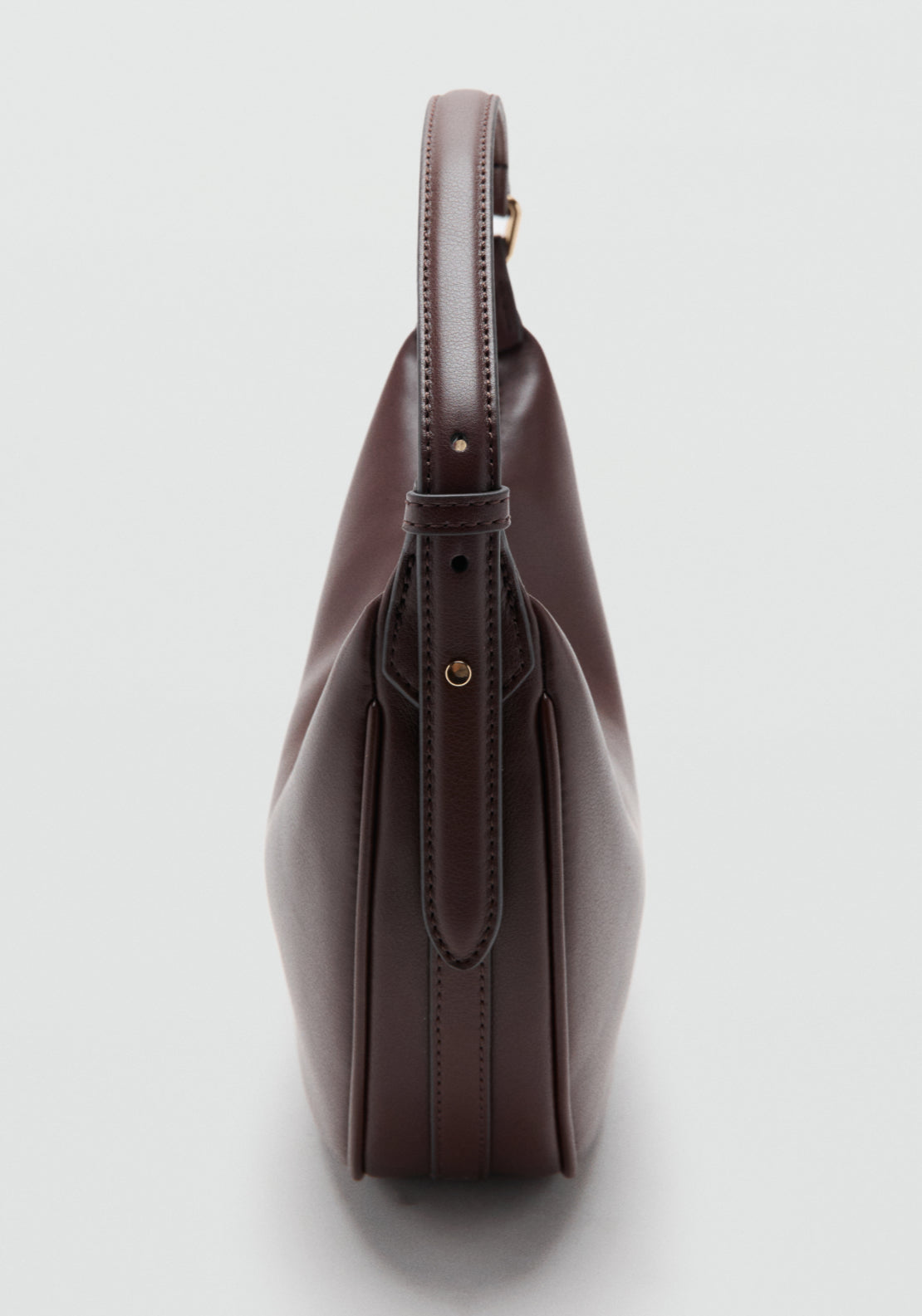 Oval Hand Bag - Brown
