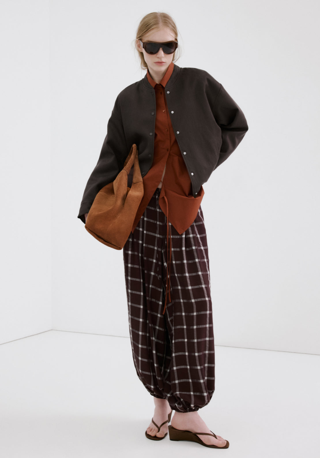 Lyocell Bomber Jacket - Purple