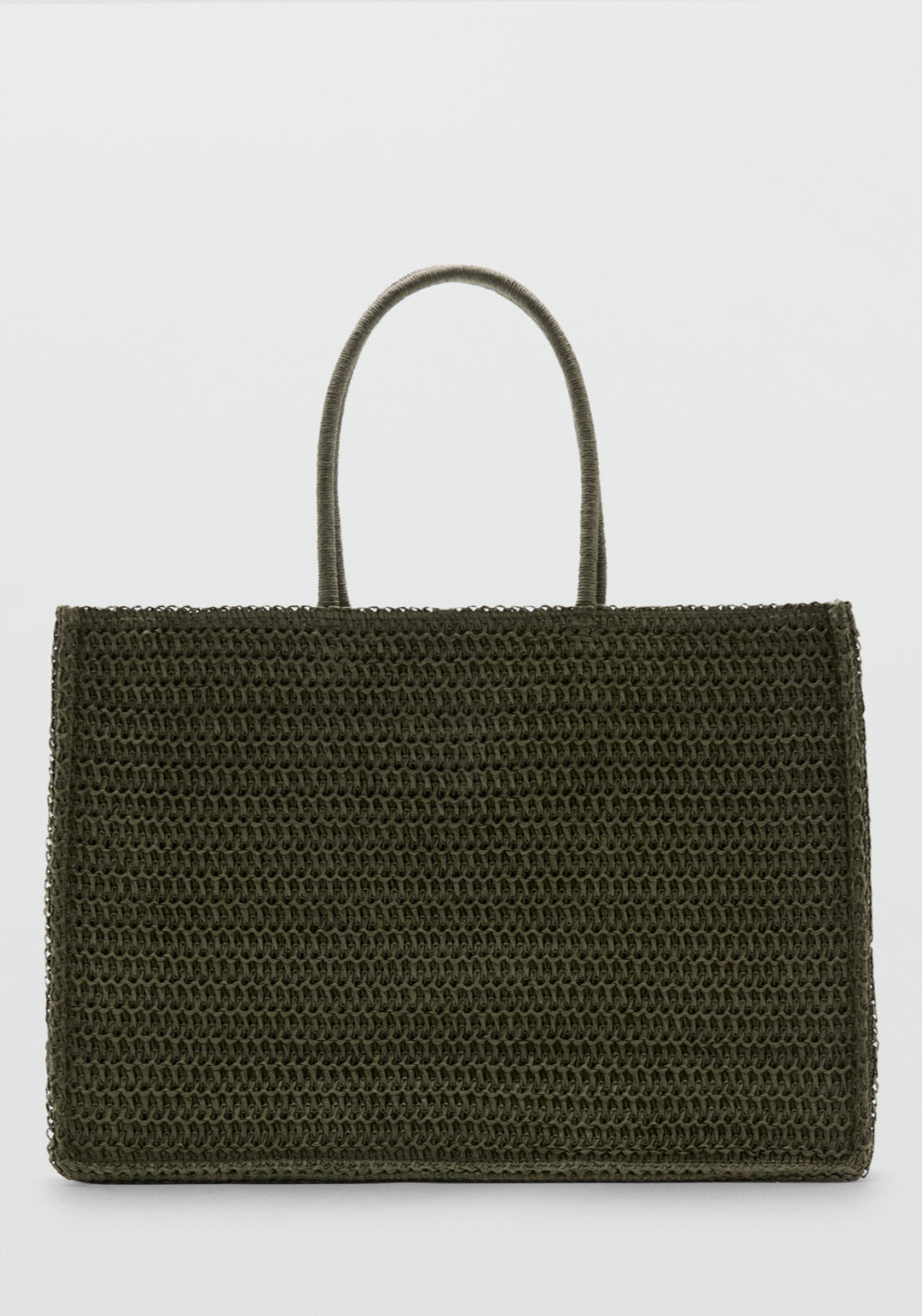 Natural Fibre Tote Bag - Green