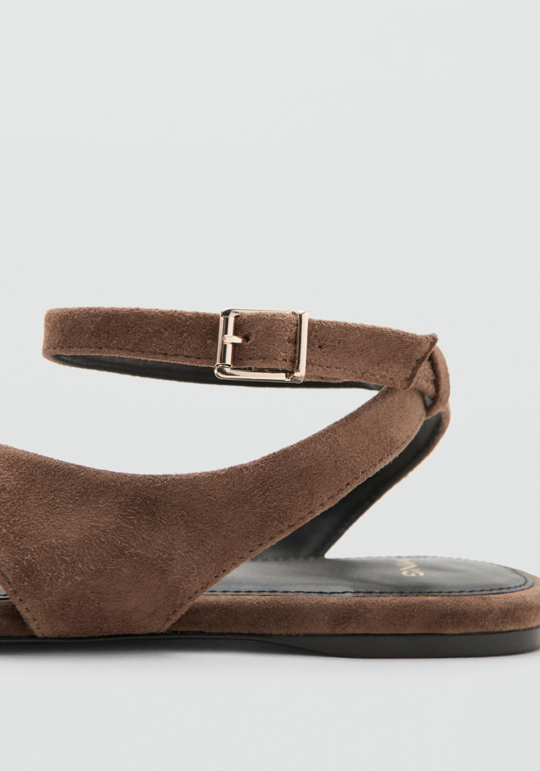 Leather Straps Sandals - Brown