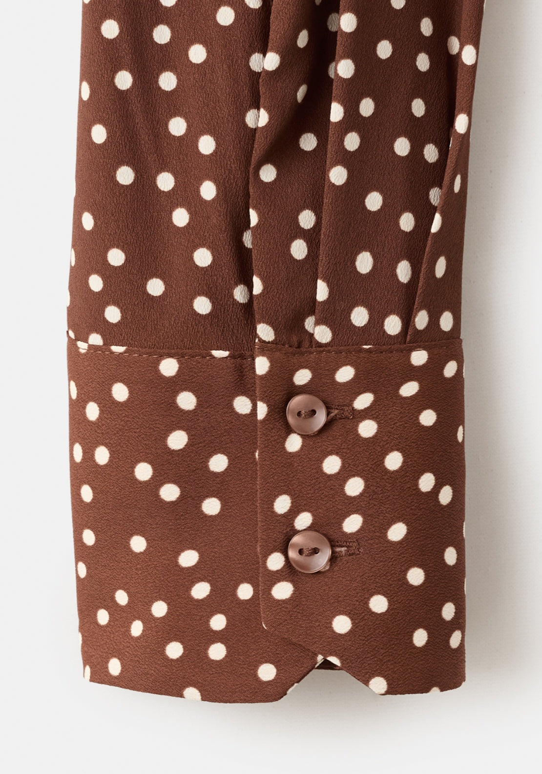 Printed Straight Shirt - Brown